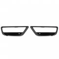 Hecasa Fog Light Trim Bezel Black Driver Passenger Side Compatible With 2013-2015 Honda Accord Sedan Replacement For Ho1038111