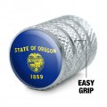Oregon State Flag Tire Rim Wheel Aluminum Valve Stem Caps