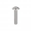 Uxcell Flanged Button Head Socket Cap Screws M4 20mm Hex Drive 304 Stainless Steel Fasteners Bolts Fully Threaded Machine Screw