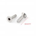 Uxcell M6x20mm Hex Driver Stainless Steel Countersunk Flat Head Bolts 45pcs