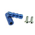 Rzmmotor 1 Pair 6mm Cnc Aluminum Motorcycle Small Spare Gear Shift Brake Lever Peg Pedal Cover Head Blue Rearsets Footrests