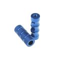 Rzmmotor 1 Pair 6mm Cnc Aluminum Motorcycle Small Spare Gear Shift Brake Lever Peg Pedal Cover Head Blue Rearsets Footrests