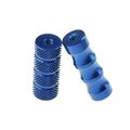 Rzmmotor 1 Pair 6mm Cnc Aluminum Motorcycle Small Spare Gear Shift Brake Lever Peg Pedal Cover Head Blue Rearsets Footrests