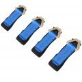 Heavy Duty 4pcs 2 X 36 Axle Straps Car Hauler Trailer Tie Down Wheel Strap Blue Black