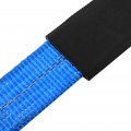 Ocpty Heavy Duty 4pcs 2 X 36 Axle Straps Car Hauler Trailer Tie Down Wheel Strap Blue Black