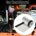 X Autohaux Car Heat Shroud 1 Id 3 2ft Aluminized Sleeving Insulated Shield Sleeve Wire For Od Fuel Lines Protection