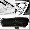 Auto Dynasty Pair Smoked Lens Led Drl Fog Lights Build-in Turn Signal Wiring Chrome Bezel Compatible With Ford Focus 15-17