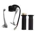 Motorcycle Brake Lever With Hand Grip Set Left And Right Replacement For Pw50 Py50 Y-zinger 