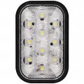 Maxxima Rectangular White Back Up 10 Led 