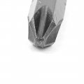 25mm Long Ph2 6mm Tip Magnetic Phillips Screwdriver Bits 20pcs Silver Tone 
