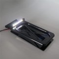 Httmt Mt294-005- Foldable Tag Bracket License Plate Led Compatible With All Touring W Hard Abs Bag Black