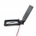 Httmt Mt294-005- Foldable Tag Bracket License Plate Led Compatible With All Touring W Hard Abs Bag Black