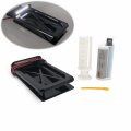 Httmt Mt294-005- Foldable Tag Bracket License Plate Led Compatible With All Touring W Hard Abs Bag Black
