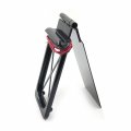 Httmt Mt294-005- Foldable Tag Bracket License Plate Led Compatible With All Touring W Hard Abs Bag Black