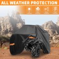 Atv Cover For Honda Fourtrax-rancher Waterproof 4 Wheelers Quad Fourtrax Foreman 4x4 210d-pu Black 84 65l X47 64w X50 39h