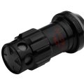 Auto Dynasty M12 X 25 Open End 16-piece Aluminum Steel Wheel Lug Nuts 4 Lock 1 Nut Key Black