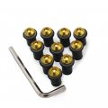 Gold Motorcycle Windshield Bolts For Yamaha Yzf600 R6 2008-2021 09 10 11 12 13 14 15 16 17 18 19 2020 Windscreen Screw 