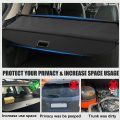 X Autohaux Retractable Cargo Cover For Jeep Grand Cherokee 2022-2024 Waterproof Non Slip Suv Rear Trunk Shielding Shade Black