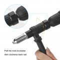 Pop Rivet Gun Adapter Kit For Power Drill Professional Attachment With 4 Heads And Handle Cordless Riveting Tool Accessory