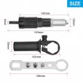 Pop Rivet Gun Adapter Kit For Power Drill Professional Attachment With 4 Heads And Handle Cordless Riveting Tool Accessory