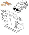 Genuine 1999-2002 Land Rover Discovery Ii Right Head Light Lamp Top Cover