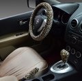 Steering Wheel Covers For Women Brown 15 Inch Car Cover Set Girls Ladies 3pcs