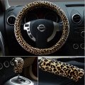 Steering Wheel Covers For Women Brown 15 Inch Car Cover Set Girls Ladies 3pcs