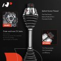 A-premium Pair 2 Front Cv Axle Shaft Assembly Compatible With Dodge Dakota 1997-1999 Durango 1998-1999 4wd Driver And Passenger