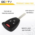 Ocpty Remotes Key Fob For Jeep Compass Patriot Wrangler 2007-2018 Oht692713a 1 Pcs