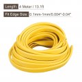 Uxcell U Channel Edge Trim 13 1ft Length Rubber Guard Seal Strip Protector Fit For 0 1-1mm 11 64 W X 15 32 H Yellow