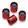 Ipick Image For Ford Focus Rs In Black On Red Aluminum Cylinder-style Tire Valve Stem Caps