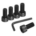 10pcs Hex Socket Head Cap Screws Bolts M10x20mm 304 Stainless Steel Drive Machine With Wrench Full Threaded Black 