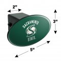Sacramento State University Hornets Oval Tow Hitch Cover Trailer Plug Insert 2