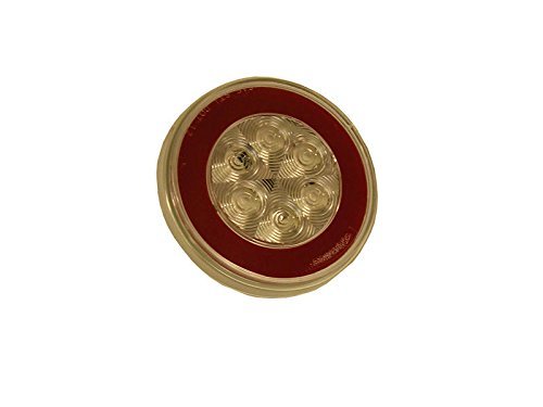 Optronics 4 Round L E D Glolight Clear Lens Stl101rcb Single