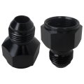 Xspeedonline Black 2pcs 10an Female To 8an Male -aluminum Alloy Flare Reducer Fitting Fuel Cell Bulkhead Adapter For Most 