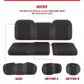 Kemimoto Utv Seat Cover Set Soft Cushion For Full Back Compatible With Polaris Ranger Xp 1000 2017-2022 2020-2022 1680d Oxford