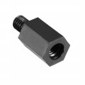 Uxcell M4x10mm 6mm Male-female Hex Nylon Pcb Motherboard Spacer Standoff For Fpv Drone Quadcopter Computer Circuit Board Black