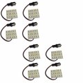 Hqrp 8-pack Ba15s Bayonet Base 9 Leds Smd 5050 Led Bulb Cool White Replacement For 1141 1156 Lance Travel Trailer Interior
