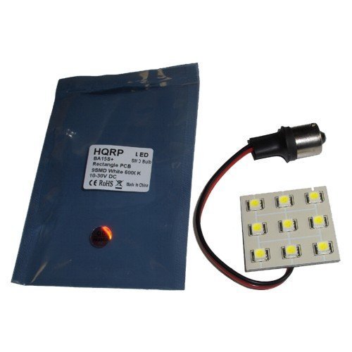 Hqrp 8-pack Ba15s Bayonet Base 9 Leds Smd 5050 Led Bulb Cool White Replacement For 1141 1156 Lance Travel Trailer Interior
