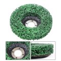 10 Pcs 4 In Strip Discs X 5 8 Green Silicon Carbide Surface Conditioning For Angle Grinders 13300 Rpm Open Mesh Non Loading
