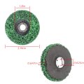 10 Pcs 4 In Strip Discs X 5 8 Green Silicon Carbide Surface Conditioning For Angle Grinders 13300 Rpm Open Mesh Non Loading