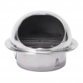 Stainless Steel Vent Hood Exterior Rainproof Wind Cover Built In Mesh Screen Adopts Hemispherical 4 Inch