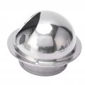 Stainless Steel Vent Hood Exterior Rainproof Wind Cover Built In Mesh Screen Adopts Hemispherical 4 Inch