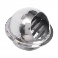 Stainless Steel Vent Hood Exterior Rainproof Wind Cover Built In Mesh Screen Adopts Hemispherical 4 Inch