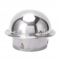 Stainless Steel Vent Hood Exterior Rainproof Wind Cover Built In Mesh Screen Adopts Hemispherical 4 Inch