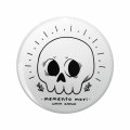 Unus Annus Double Sided Stainless Steel Keychain 1 25 In Round 3d Resin Encased Novelty Key Ring For Backpacks And Luggage 