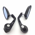 Xkh Group Motorcycle Black 2x Adjustable Heavy Duty Street Bike Bar End Mirrors 7 8 For Bmw Suzuki Yamaha Honda Kawasaki Buell