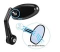 Xkh Group Motorcycle Black 2x Adjustable Heavy Duty Street Bike Bar End Mirrors 7 8 For Bmw Suzuki Yamaha Honda Kawasaki Buell