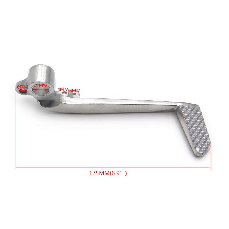 Httmt Mt280-011b- Motorcycle Silver High Tensile Strength Aluminum Unfoldable Rear Brake Pedal Foot Lever For Yzf R1 2007-2008