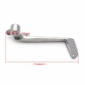 Httmt Mt280-011b- Motorcycle Silver High Tensile Strength Aluminum Unfoldable Rear Brake Pedal Foot Lever For Yzf R1 2007-2008